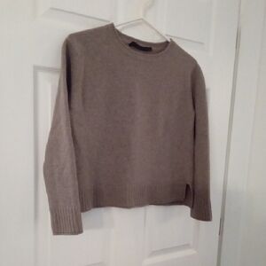 Jenni Kayne Taupe Crew Neck Sweater
